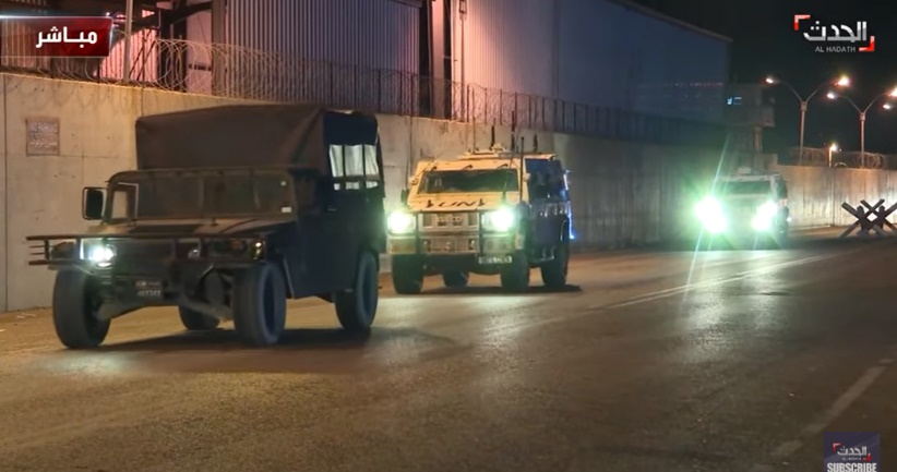 Joint Lebanese army-UNIFIL patrols in south Lebanon following the escalation in the Gaza Strip (al-Hadath TV, Lebanon, May 10, 2023).