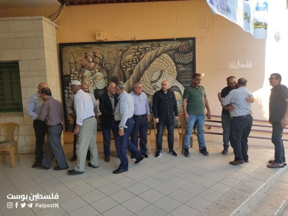 Palestinians visit Fatah’s mourning tent in Nablus (Palestine Post Twitter account, June 6, 2023)