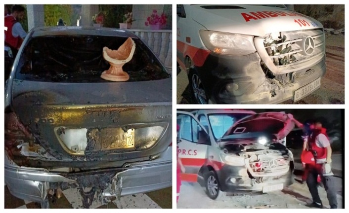 Damage to Palestinian vehicles in Hawwara (Wafa, June 20, 2023).