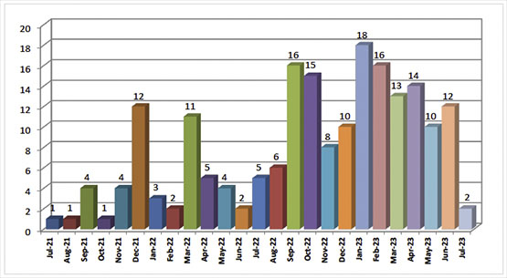 Critical Terrorist Attacks in Judea and Samaria since July 2021