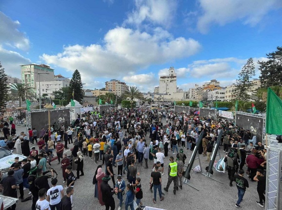 The exhibition in Gaza City (ghadeer kamal's Twitter account, June 30, 2023).