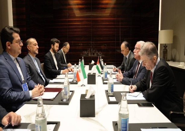 The Iranian foreign minister meets with the delegation headed by the Palestinian foreign minister (IRNA, July 6, 2023).