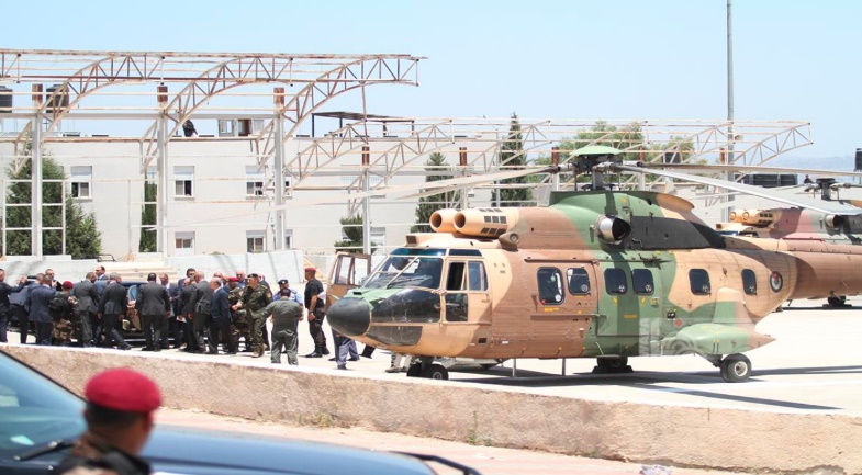 Mahmoud Abbas lands in Jenin.