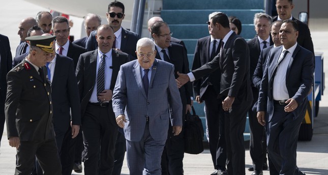 Mahmoud Abbas lands in Ankara (website of the Turkish Daily Sabah in Arabic, July 24, 2023).