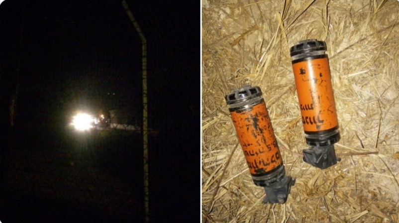 Stun grenades al-Manar correspondent Ali Shoeib alleged were thrown by an IDF force (@alishoeb1970, July 23, 2023).