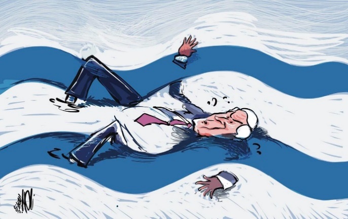 Netanyahu sinking under a tide of patriotism (al-Quds, July 13, 2023).