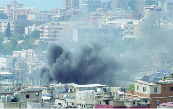 Exchanges of fire in the Ain al-Hilweh refugee camp (Janoubia, July 31, 2023).