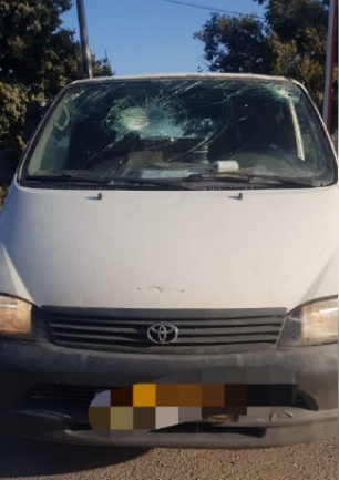 The Israeli vehicle attacked near Shiloh