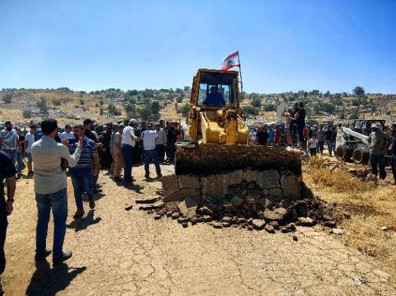 תחילת העבודות בשטח. (חשבון הטוויטר של עלי שעיב, 26 באוגוסט 2023)