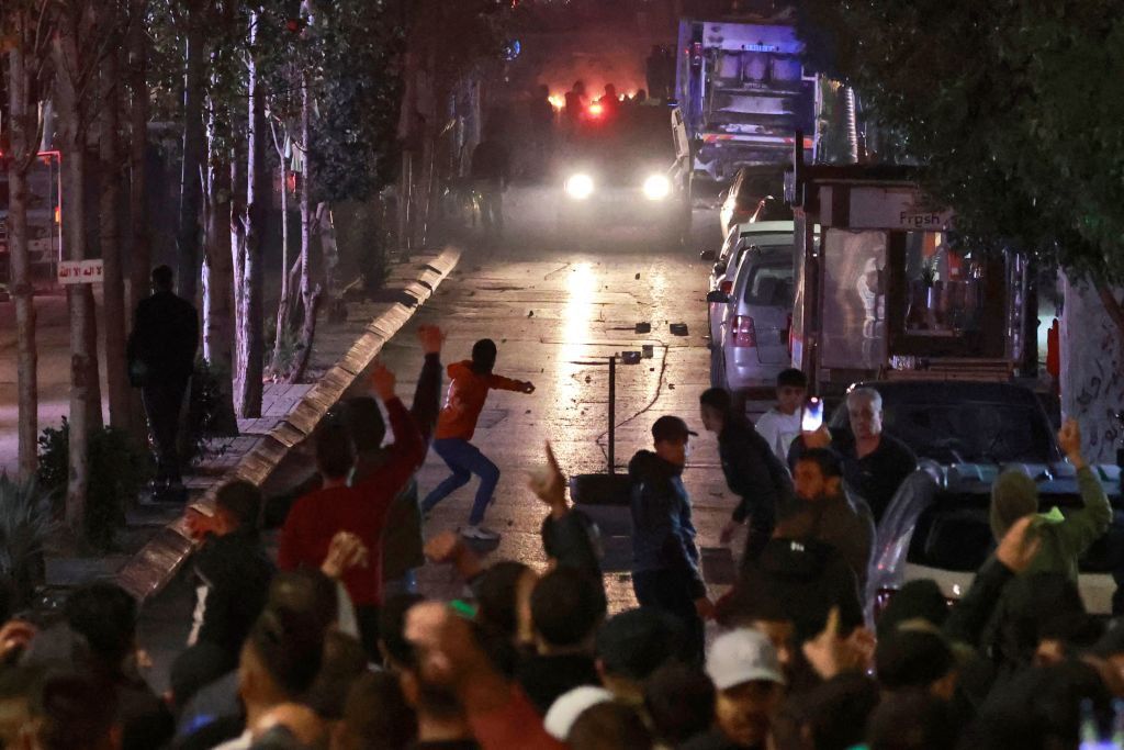 A protest march in Bethlehem.