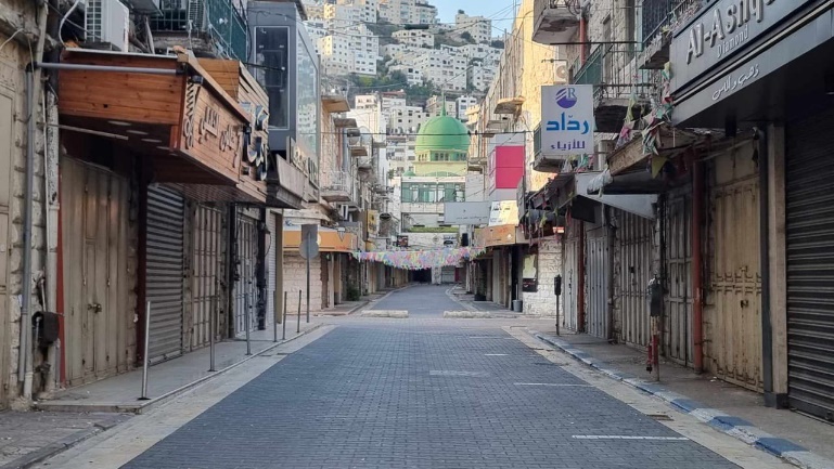 General strike in Nablus (QudsN Twitter account, October 18, 2023)