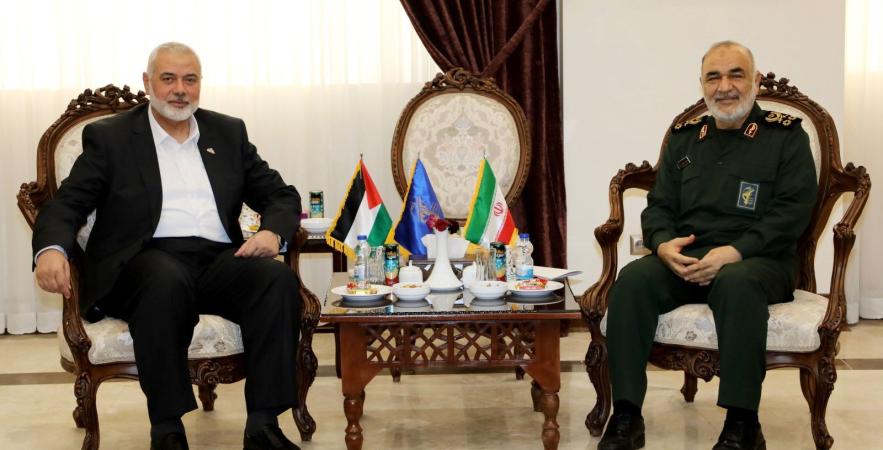 Isma'il Haniyeh meets with the IRGC commander (Palinfo, June 21, 2023)