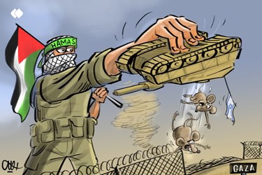 "The Escape of the Zionist Mice,” cartoons published by the Iranian Fars news agency (October 8, 2023)