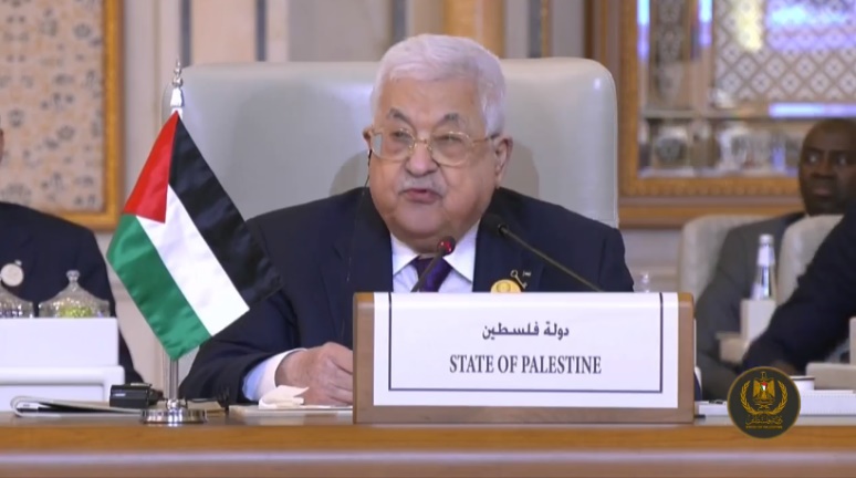 Mahmoud Abbas giving a speech (Mahmoud Abbas' Facebook page, November 11, 2023).