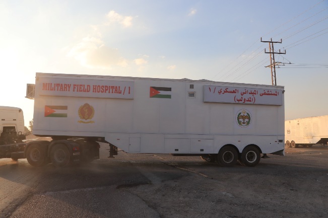 A Jordanian army field hospital for the residents of Nablus (Ammon News Agency, November 16, 2023) 