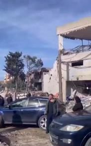 The town of Aita al-Shaab: significant destruction and few residents visible on the streets (Nour Mansour's X account, December 11, 2023) 