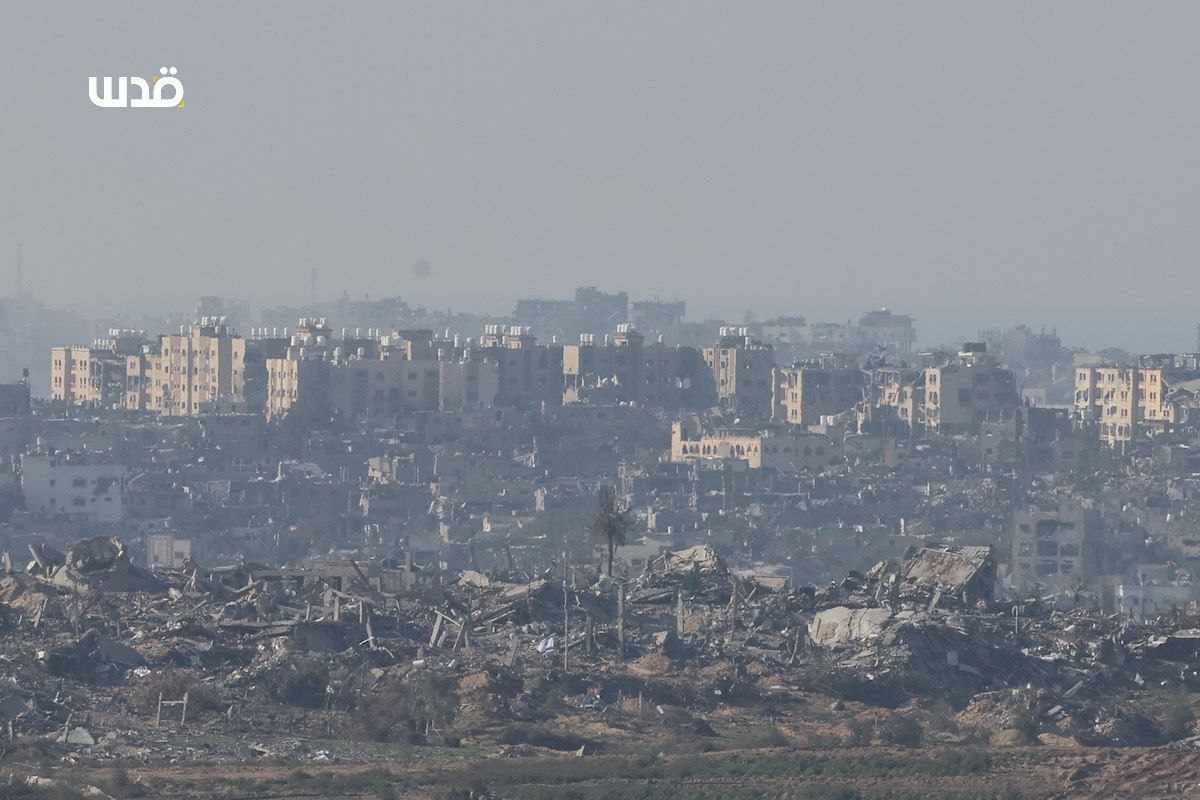 תקיפות צה"ל בצפון הרצועה (חשבון X של QUDSN, 19 בדצמבר 2023)