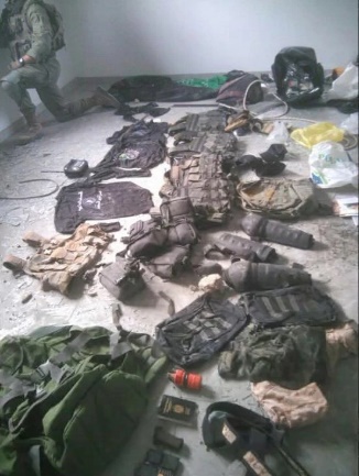 Weapons found in the Khan Yunis area. 