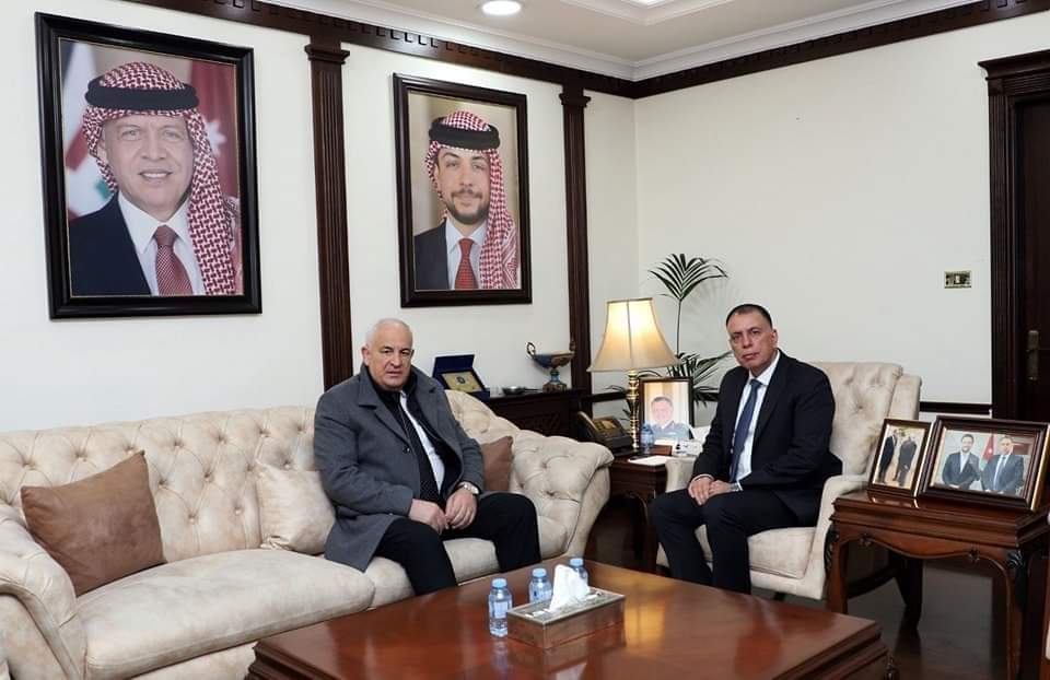 The Palestinian minister of the interior meets in Amman with his Jordanian counterpart (Wafa, January 14, 2024)