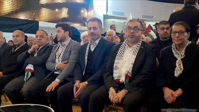 Layla Khaled, Bassem Na’im, Ihsan Ataya, and Yousef Hamdan, Hamas’ representative in Algeria, in the Forum (al-Araby al-Jadeed, January 13, 2024).