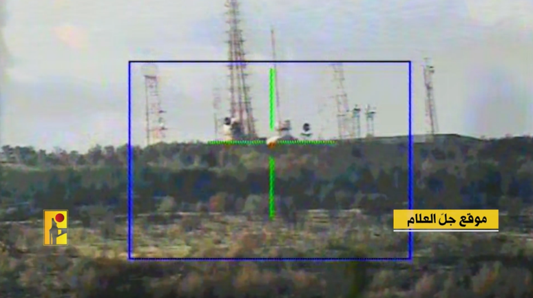 The target at the Dvoranit post, as seen from the missile's camera before launch.