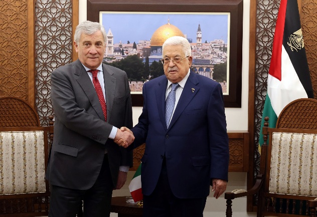 Mahmoud Abbas meets with Italy's deputy prime minister and foreign minister (Wafa, January 25, 2024)