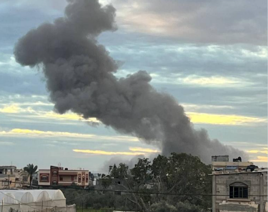 תקיפת חיל האוויר במזרח רפיח (חשבון X של שהאב, 13 בפברואר 2024)