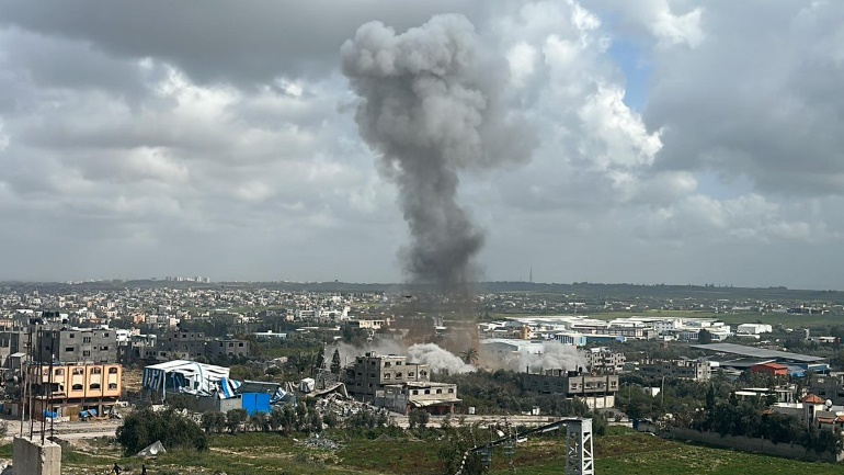 תקיפת חיל האוויר בצפון רצועת עזה (חשבון X של שהאב, 3 במרץ 2024)