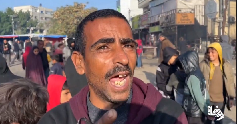 Gazans complain about the cost of living in Rafah (Wafa YouTube channel, February 28, 2024)