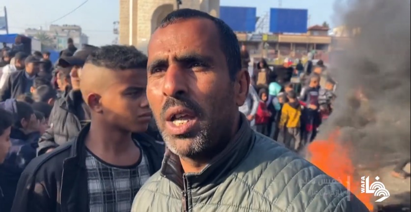 Gazans complain about the cost of living in Rafah (Wafa YouTube channel, February 28, 2024)