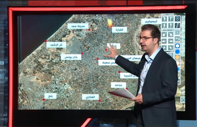 כתב ערוץ אלג'זירה מסביר אודות פעילות כוחות צה