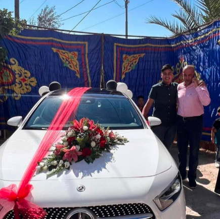 Hamail gives his son a Mercedes for his success in the matriculation exams (al-Shahed website, August 31, 2023) 