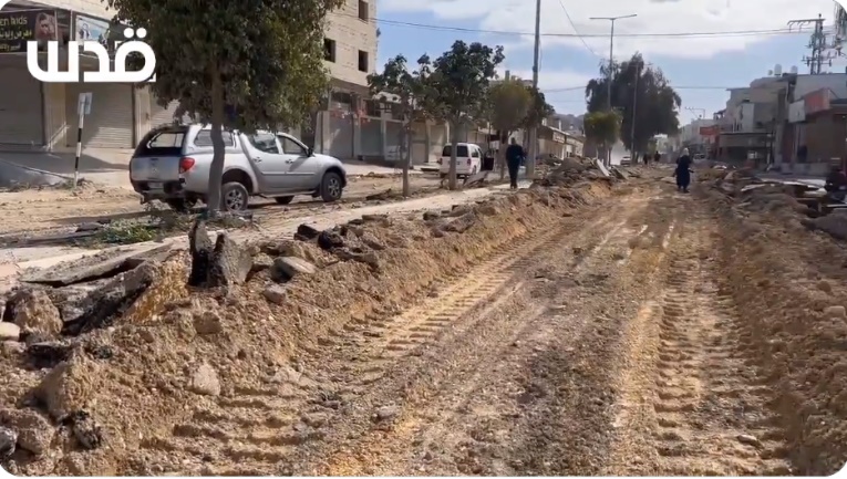 מחנה הפליטים נור שמס לאחר פעילות כוחות צה"ל (חשבון X של QUDSN, 20, 21 במרץ 2024)