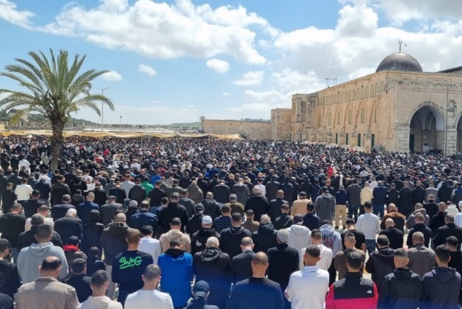 תפילת יום השישי בהר הבית (ופא, 22 במרץ 2024)