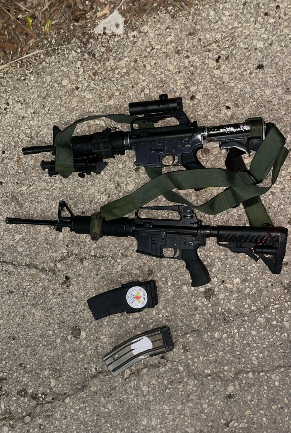 The guns used by the attackers (IDF website, April 27, 2024)