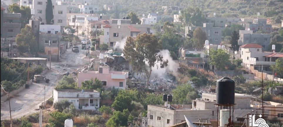 security forces activity in Deir al-Ghsun (Wafa YouTube channel, May 4, 2024)