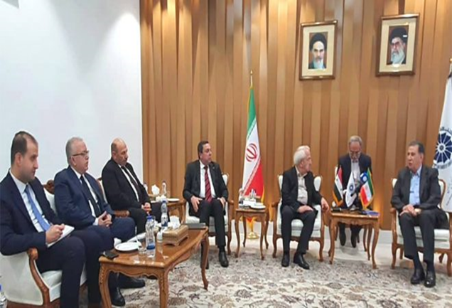 The meeting of the heads of the Iranian and Syrian chambers of commerce in Tehran (SANA, May 2, 2024)