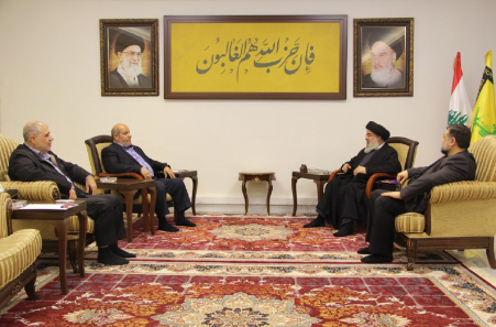 Nasrallah meets with the Hamas delegation (pal news, 15 May 2024)