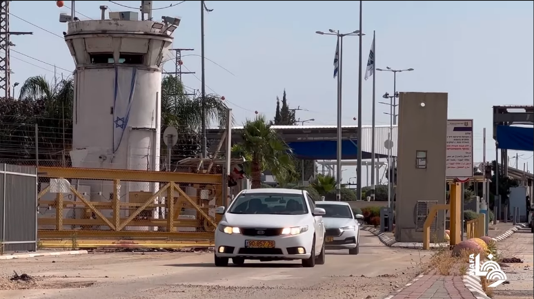 Opening the Gilboa crossing (Wafa YouTube channel, May 17, 2024)