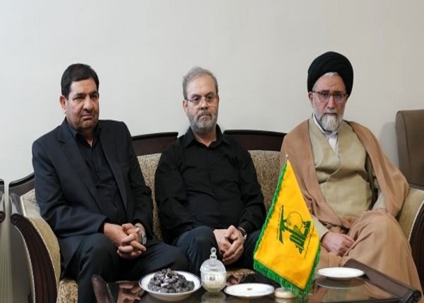 Mokhber and Khatib at Hezbollah’s office in Tehran (ISNA, May 28, 2024)