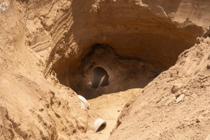 The opening of the tunnel where the bodies of the hostages were found (IDF spokesperson, July 25, 2024)