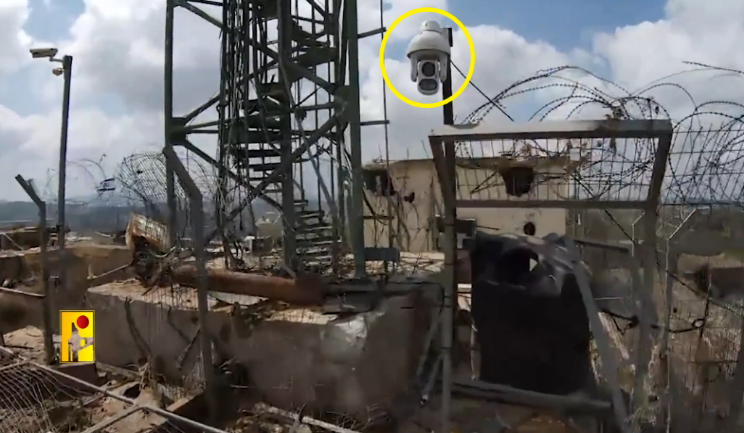 Explosive drone attacks on surveillance cameras located at IDF posts (Hezbollah combat information Telegram channel, August 28, 2024(