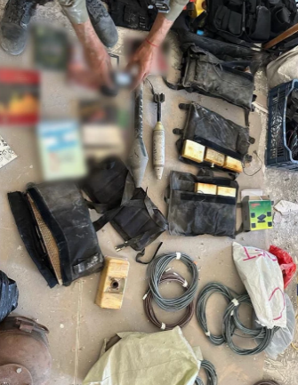 Weapons found at Tel al-Sultan (IDF spokesperson, September 7, 2024).