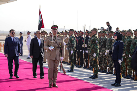 Pezeshkian received by the Iraqi prime minister upon arrival (al-Alam TV, September 11, 2024)