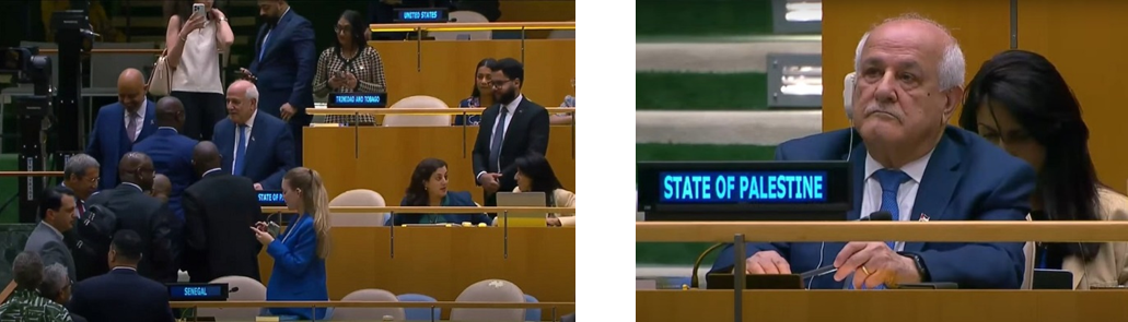 Mansour at the UN General Assembly (Wafa, September 12, 2024)