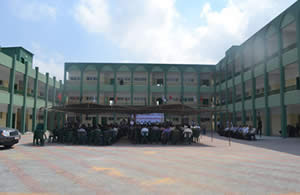 View of the Adnan al-Ghoul school and school yard in the Gaza Strip  (PALDF forum website, July 8, 2012)  