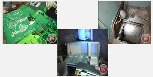 The Hamas vault discovered in the village of Ureif (Maan, September 23, 2012)