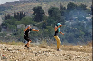 Manifestations du vendredi à Nabi Salah (Agence de presse Wafa, 12 octobre 2012)