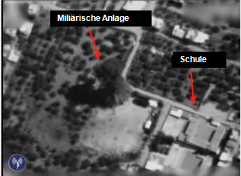 Angriff auf eine Militäranlage in der Nähe einer Schule (IDF Sprecher, 9. Juli 2014)