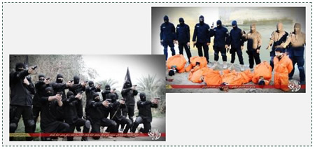 The execution of the squad members (Al-Platform Media, January 5, 2015)